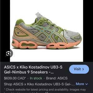 ASICS X Kiko Kostadinov UB3-S Gel-Nimbus 9 Sneakers ‘Abbey Stone’